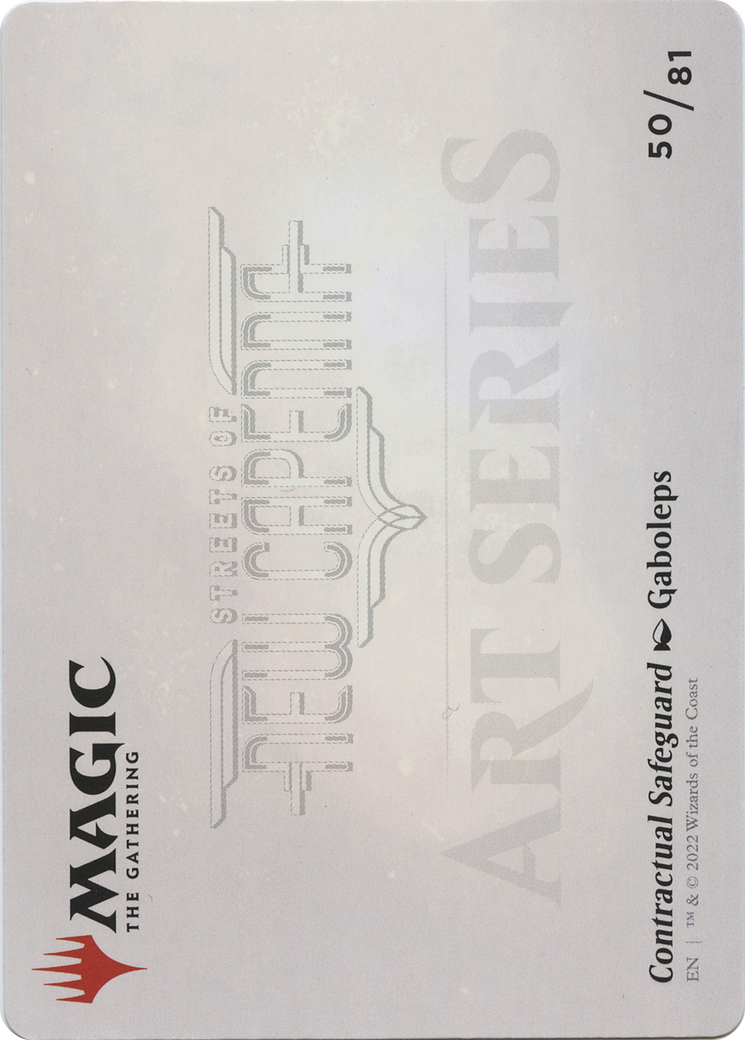 Contractual Safeguard // Contractual Safeguard (ASNC-050) - New Capenna Art Series (Borderless) Foil