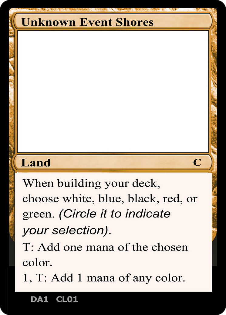 Unknown Event Shores (UNK-CL01B) - Unknown Event