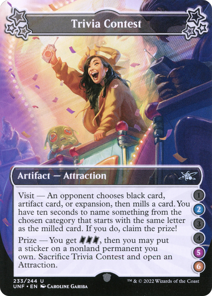 Trivia Contest (2-5-6) (UNF-233) - Unfinity