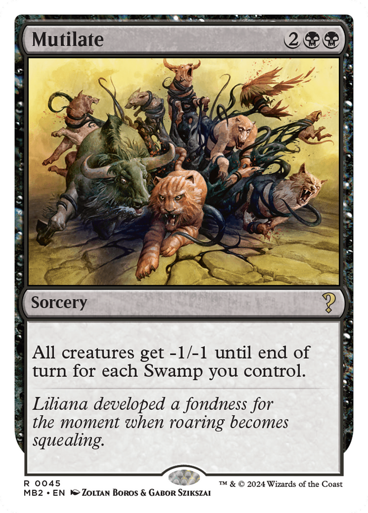 Mutilate (White Border) (MB2-045) - Mystery Booster 2