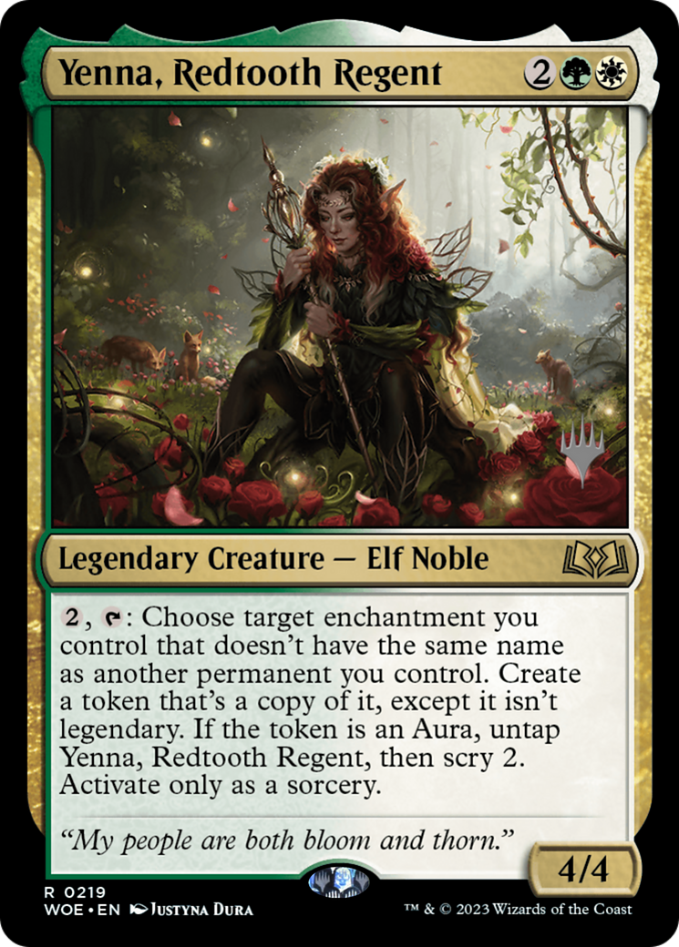 Yenna, Redtooth Regent (PPWOE-219) - Wilds of Eldraine Promos