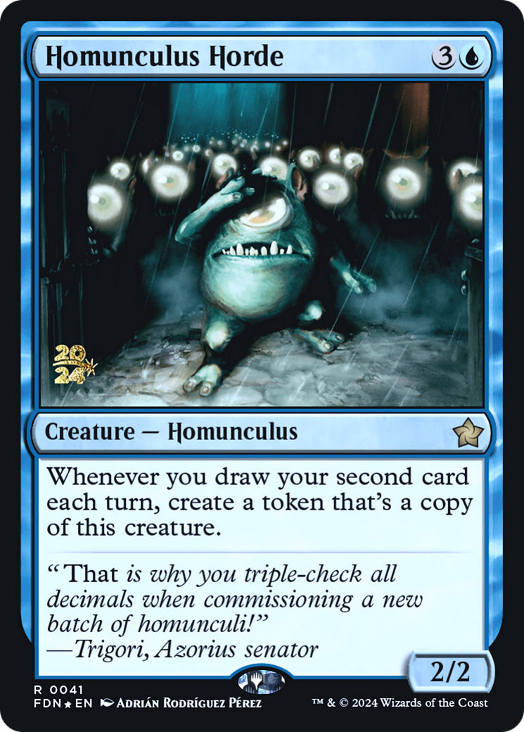 Homunculus Horde (PRE-041) - Foundations Promos Foil