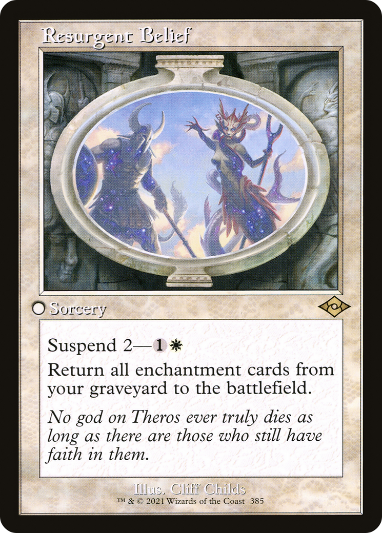 Resurgent Belief (Retro Frame) (MH2-385) - Modern Horizons 2