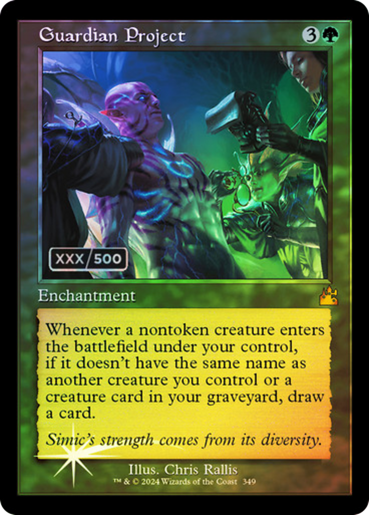 Guardian Project (Retro Frame) (Serial Numbered) (RVR-349) - Ravnica Remastered Foil