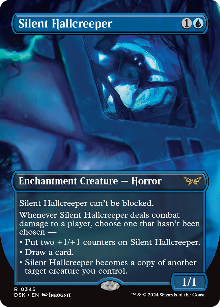 Silent Hallcreeper (Borderless) (DSK-345) - Duskmourn: House of Horror (Borderless) Foil