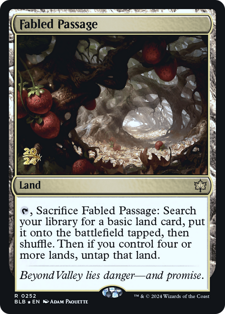 Fabled Passage (PRE-252) - Bloomburrow Promos Foil