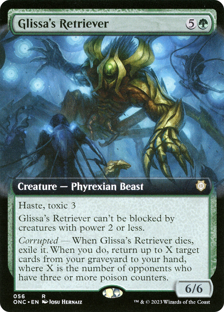 Glissa's Retriever (Extended Art) (ONC-056) - Phyrexia: All Will Be One Commander: (Extended Art)
