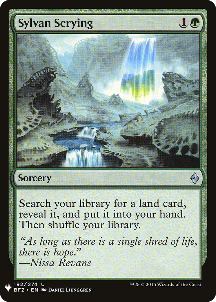 Sylvan Scrying (LIST-BFZ-192) - The List