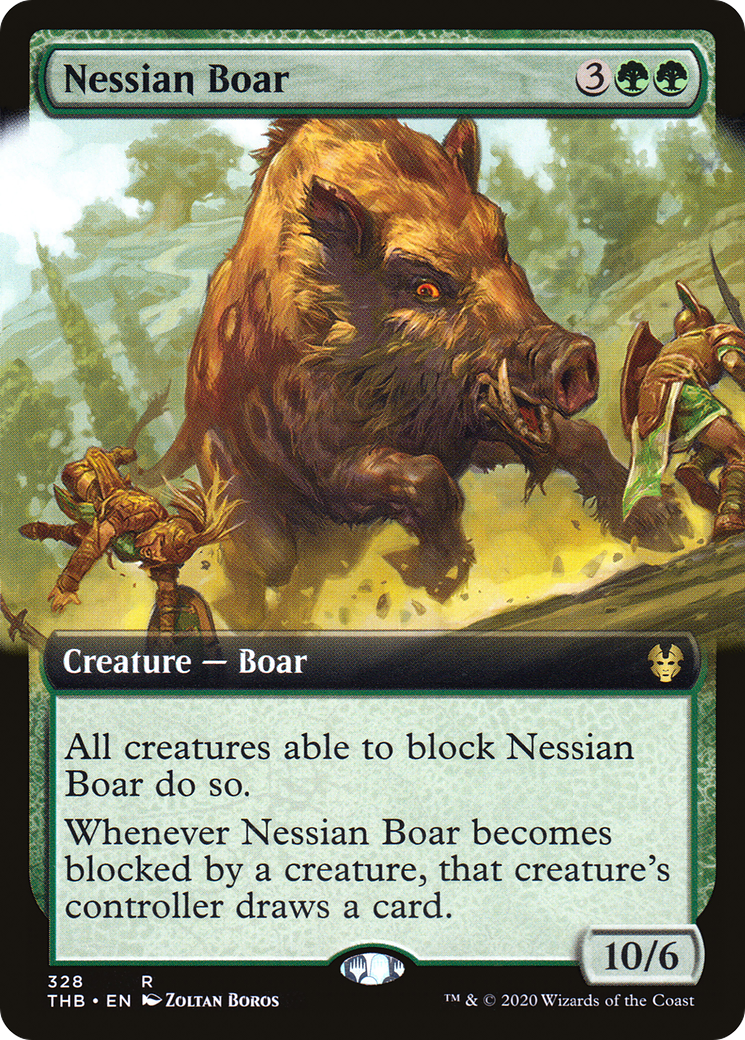 Nessian Boar (Extended Art) (THB-328) - Theros Beyond Death: (Extended Art)