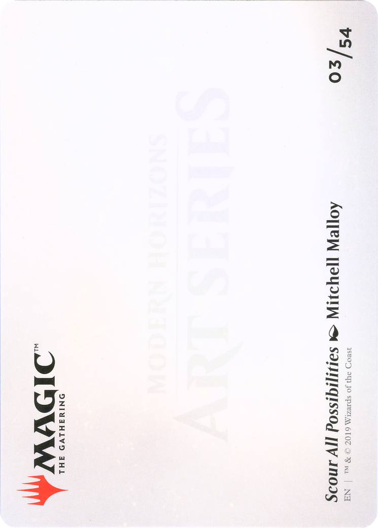 Scour All Possibilities // Scour All Possibilities (AMH1-003) - Modern Horizons Art Series (Borderless)