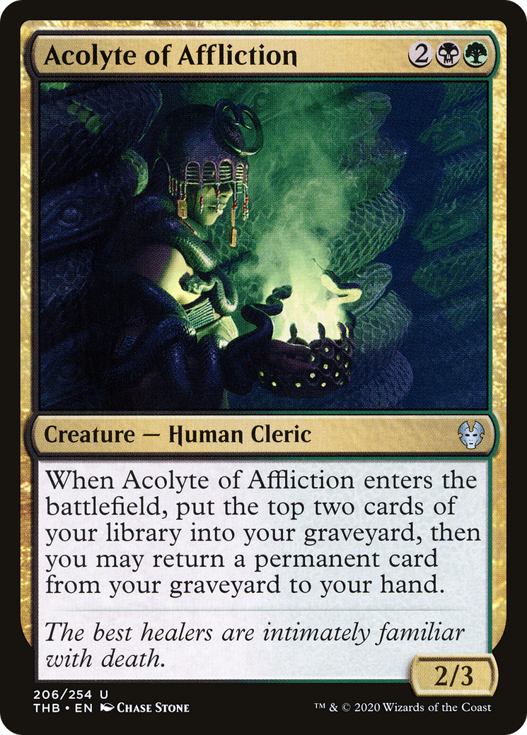 Acolyte of Affliction (THB-206) - Theros Beyond Death Foil