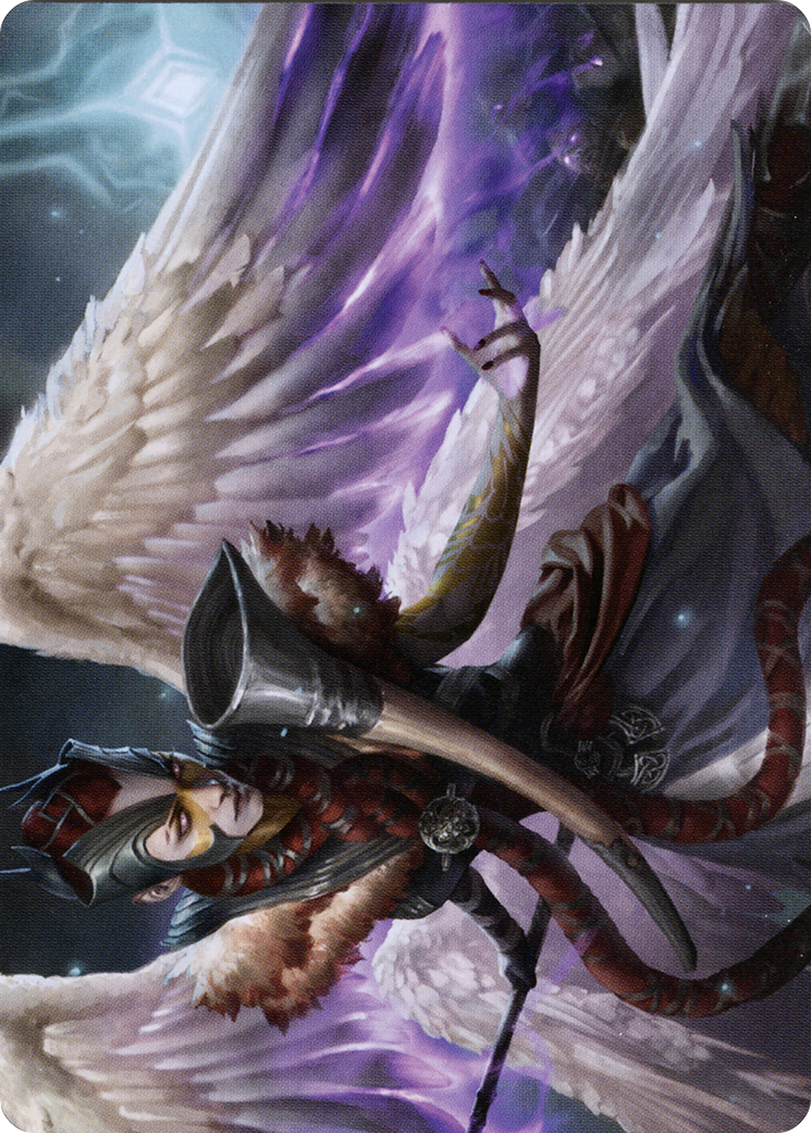 Firja, Judge of Valor // Firja, Judge of Valor (ASKHM-056) - Art Series: Kaldheim (Borderless) Foil