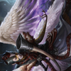 Firja, Judge of Valor // Firja, Judge of Valor (ASKHM-056) - Art Series: Kaldheim (Borderless) Foil