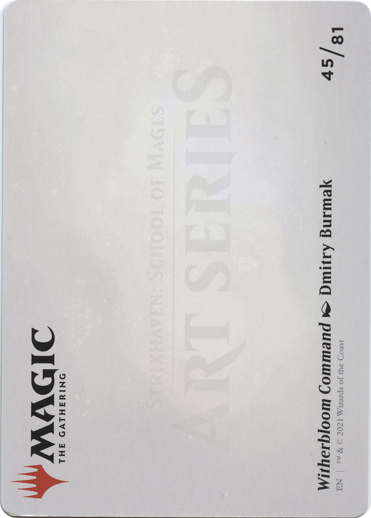Witherbloom Command // Witherbloom Command (ASTX-045) - Strixhaven Art Series (Borderless)