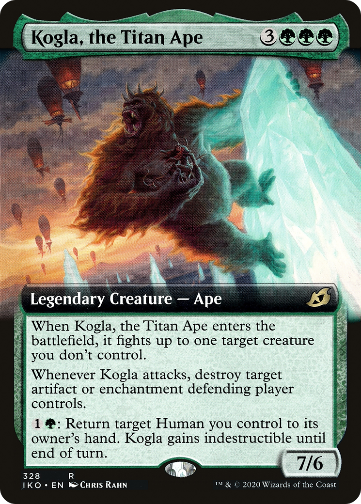 Kogla, the Titan Ape (Extended Art) (IKO-328) - Ikoria: Lair of Behemoths: (Extended Art) Foil