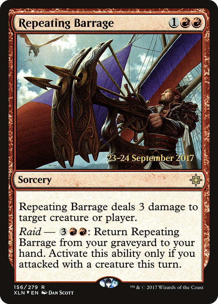 Repeating Barrage (PRE-156) - Ixalan Promos Foil