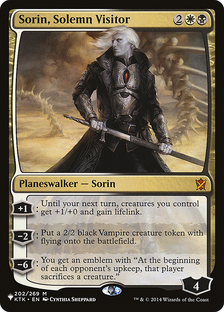 Sorin, Solemn Visitor (LIST-202/269) - The List