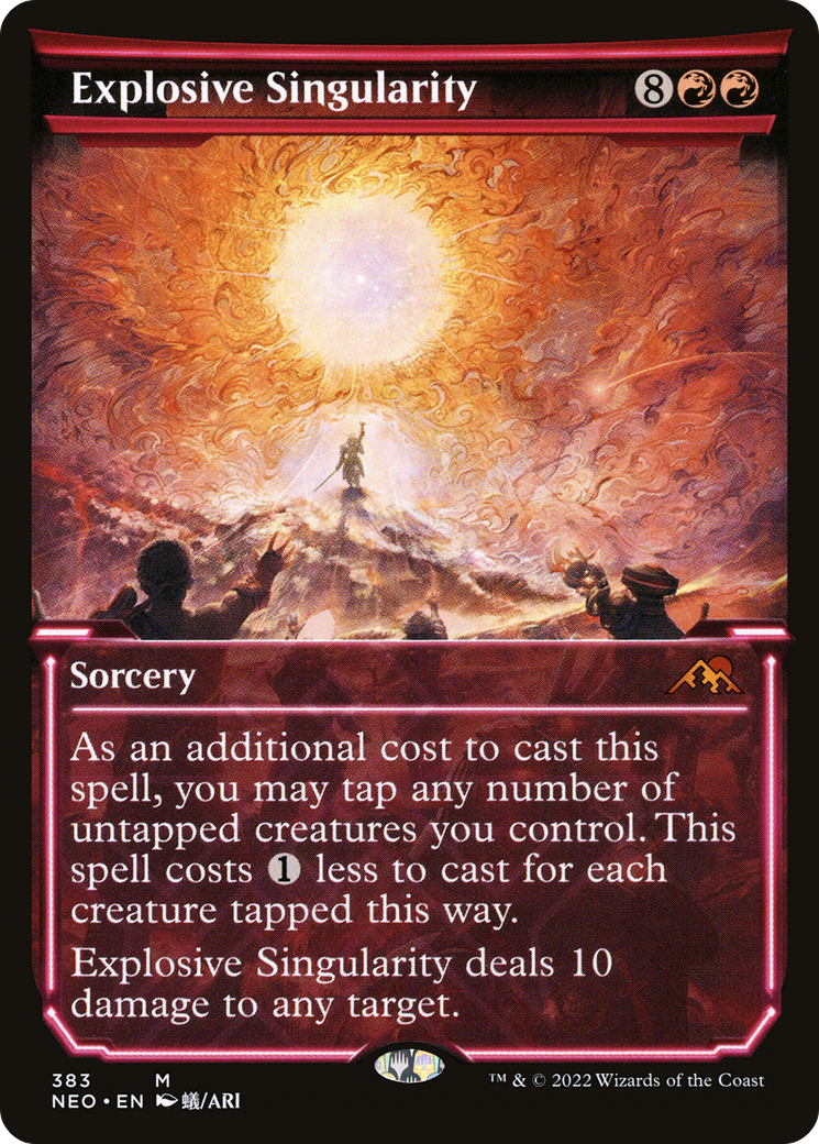 Explosive Singularity (Showcase) (NEO-383) - Kamigawa: Neon Dynasty: (Showcase)
