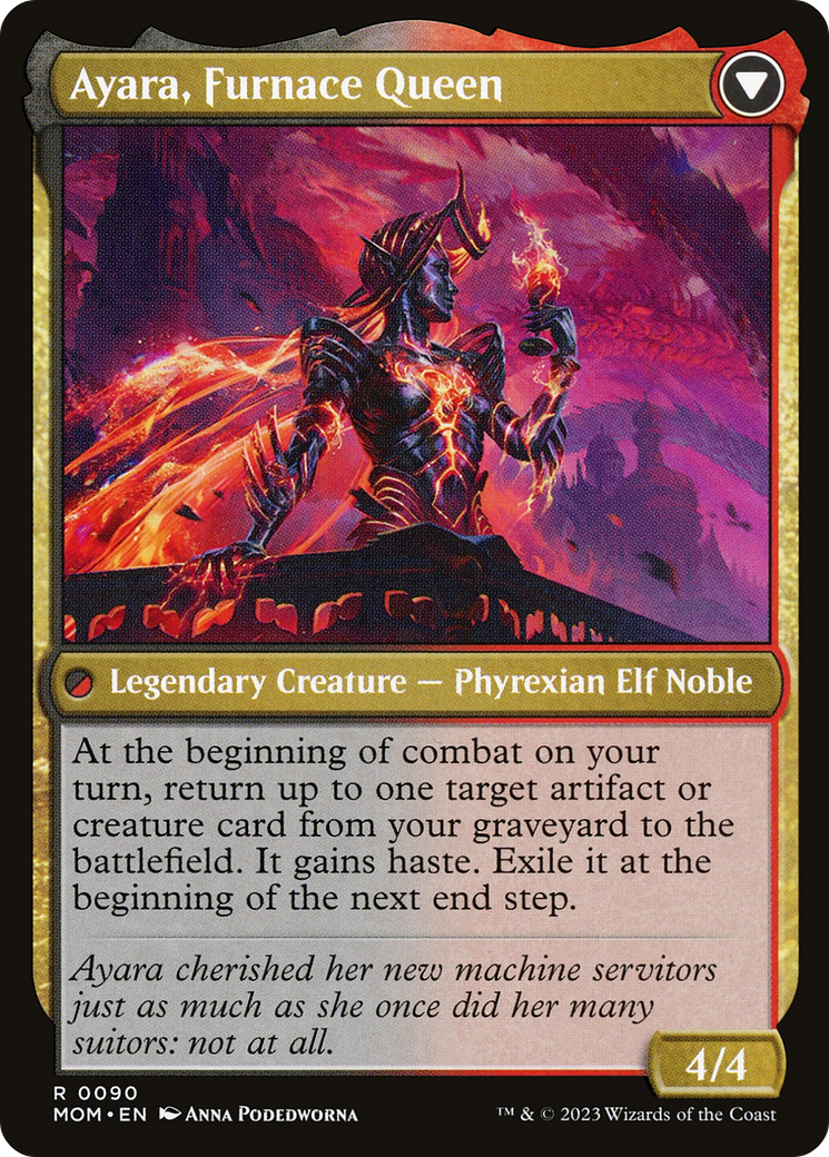 Ayara, Widow of the Realm (MOM-090) - March of the Machine Foil