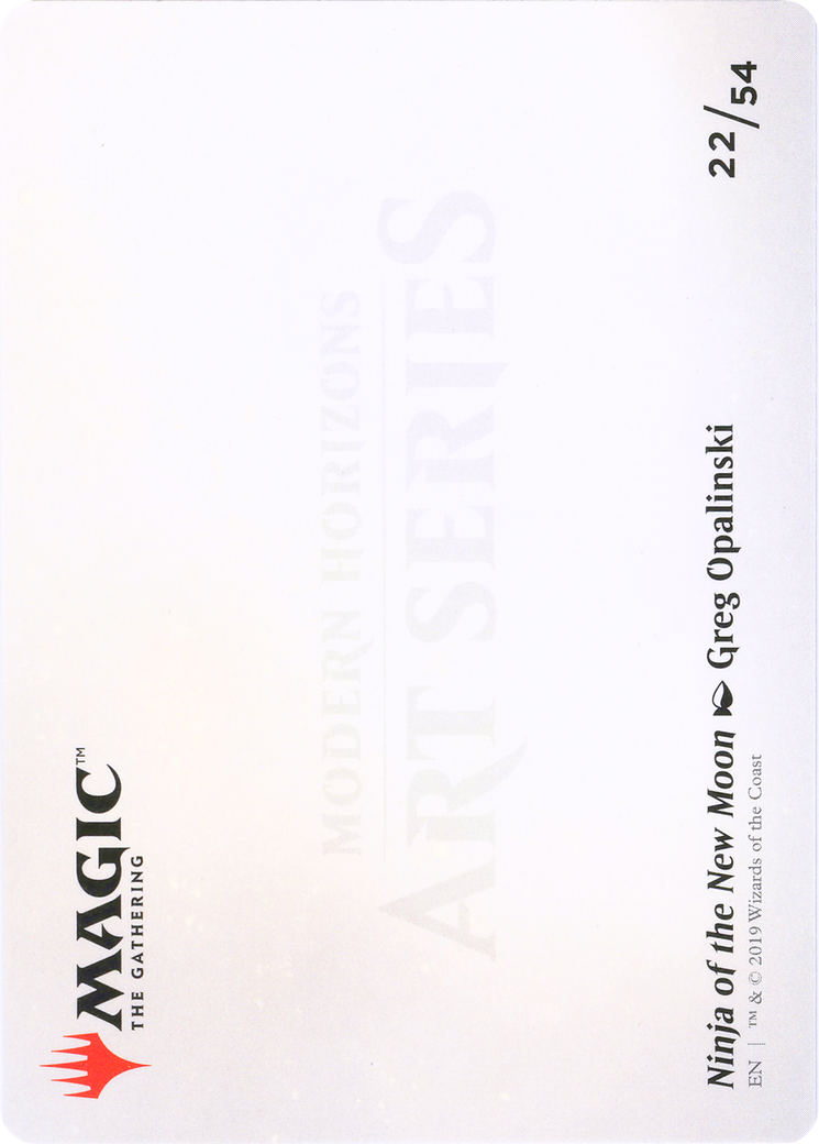 Ninja of the New Moon // Ninja of the New Moon (AMH1-022) - Modern Horizons Art Series (Borderless)