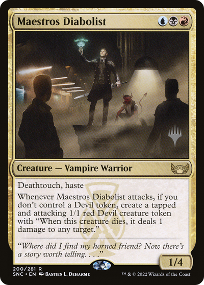 Maestros Diabolist (PPSNC-200) - Streets of New Capenna Promos Foil