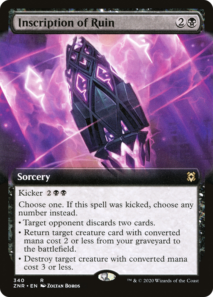 Inscription of Ruin (Extended Art) (ZNR-340) - Zendikar Rising: (Extended Art)