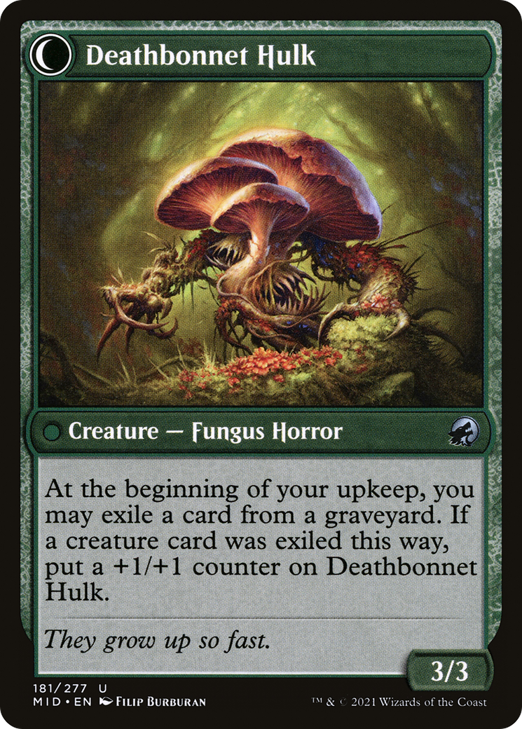 Deathbonnet Sprout (MID-181) - Innistrad: Midnight Hunt: (Double Faced Transform) Foil