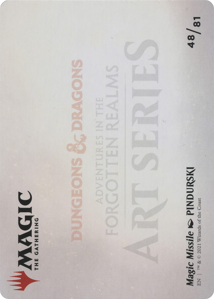 Magic Missile // Magic Missile (AAFR-048) - Adventures in the Forgotten Realms Art Series (Borderless)