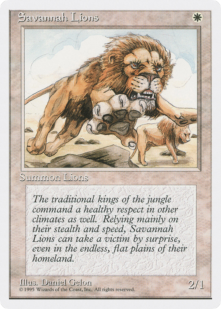 Savannah Lions (4ED-) - Fourth Edition