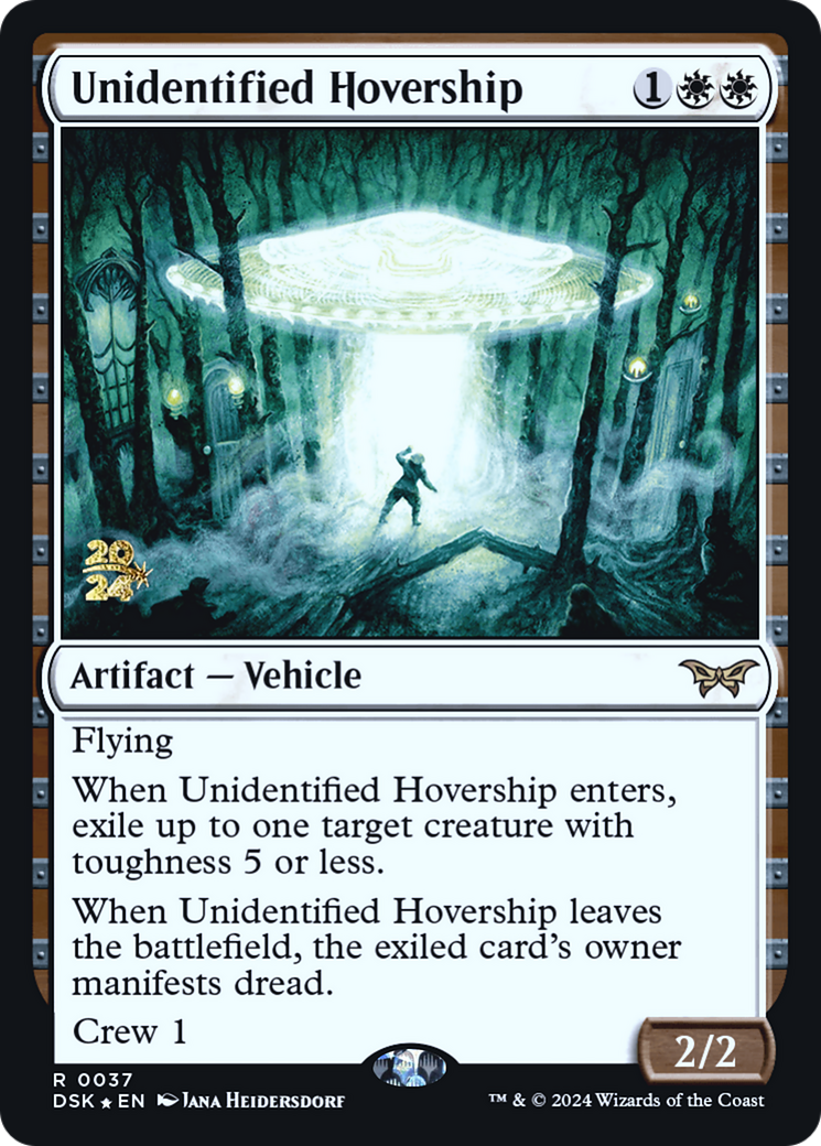 Unidentified Hovership (PRE-037) - Duskmourn: House of Horror Promos Foil