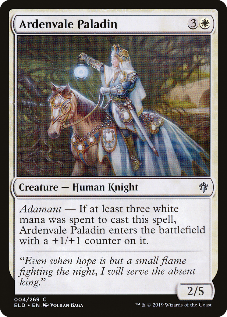 Ardenvale Paladin (ELD-004) - Throne of Eldraine