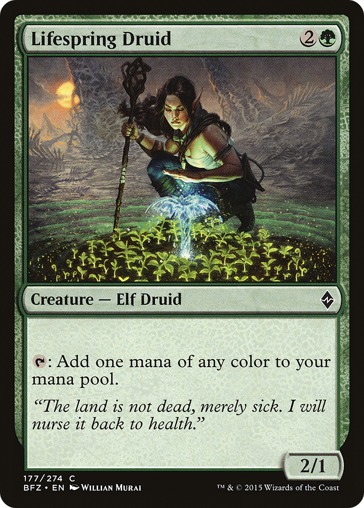 Lifespring Druid (BFZ-177) - Battle for Zendikar
