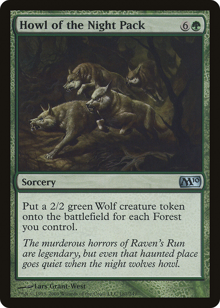 Howl of the Night Pack (M10-187) - Magic 2010 Foil