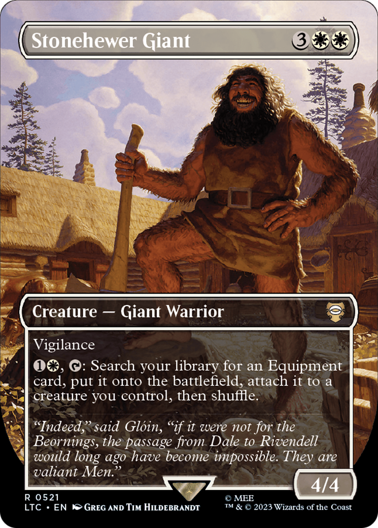 Stonehewer Giant (Borderless) (LTC-521) - Tales of Middle-earth Commander (Borderless)