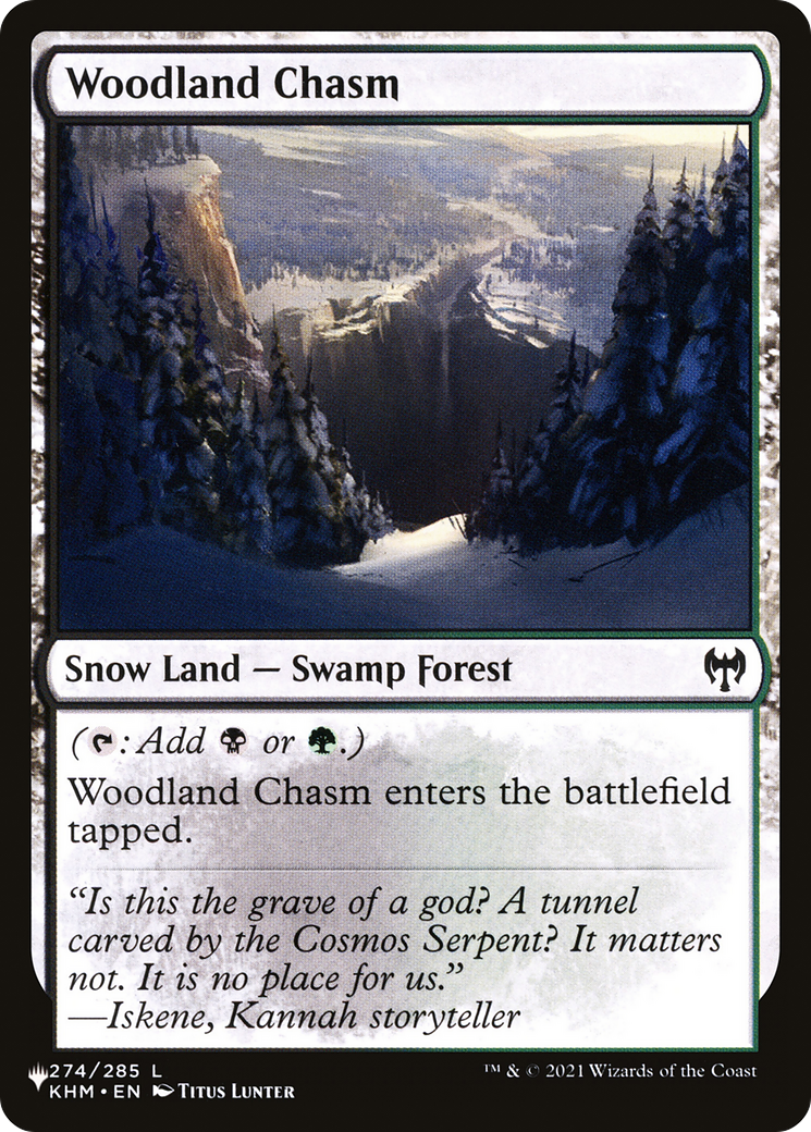 Woodland Chasm (LIST-274) - The List: (snow)