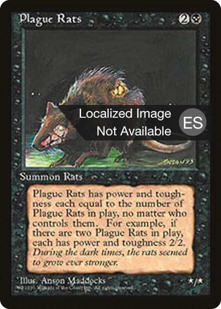 Plague Rats (4BB-) - Fourth Edition Foreign Black Border