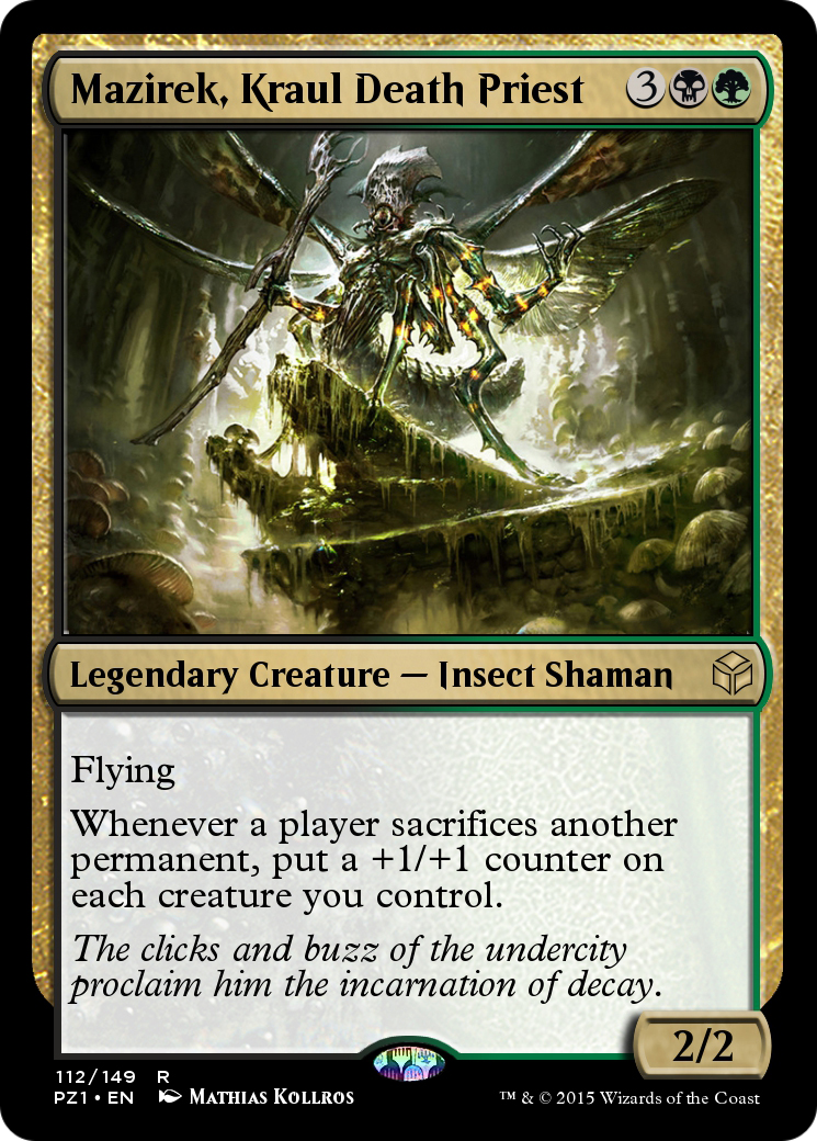 Mazirek, Kraul Death Priest (PZ1-112) - Legendary Cube Prize Pack Foil
