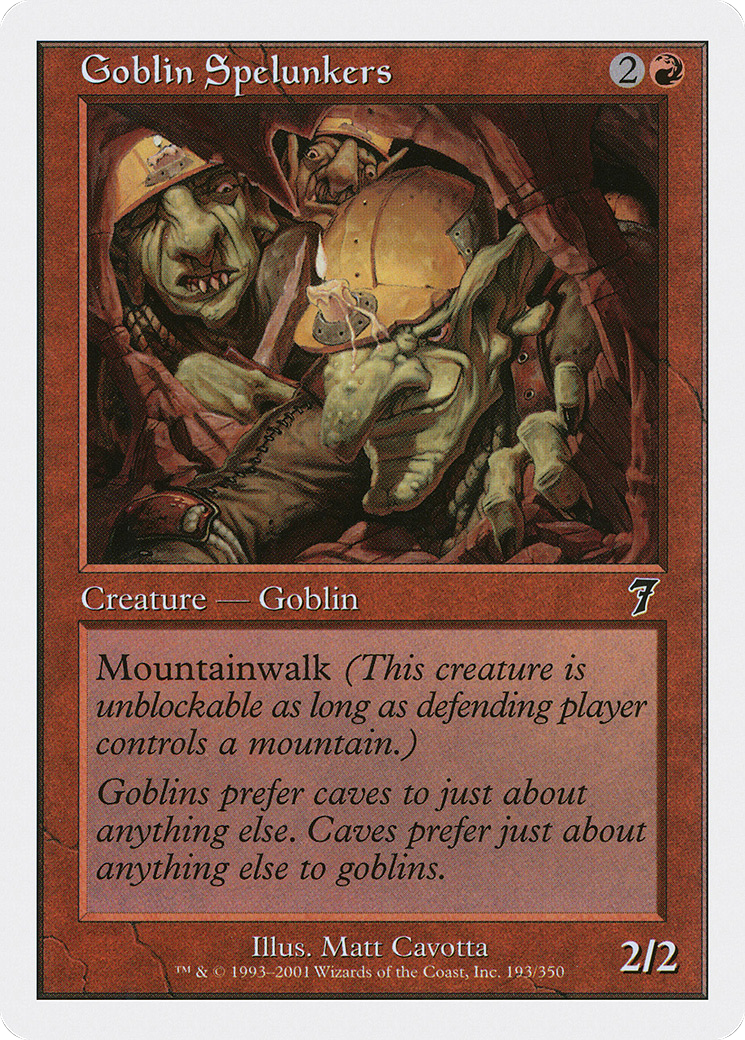 Goblin Spelunkers (7ED-193) - 7th Edition Foil