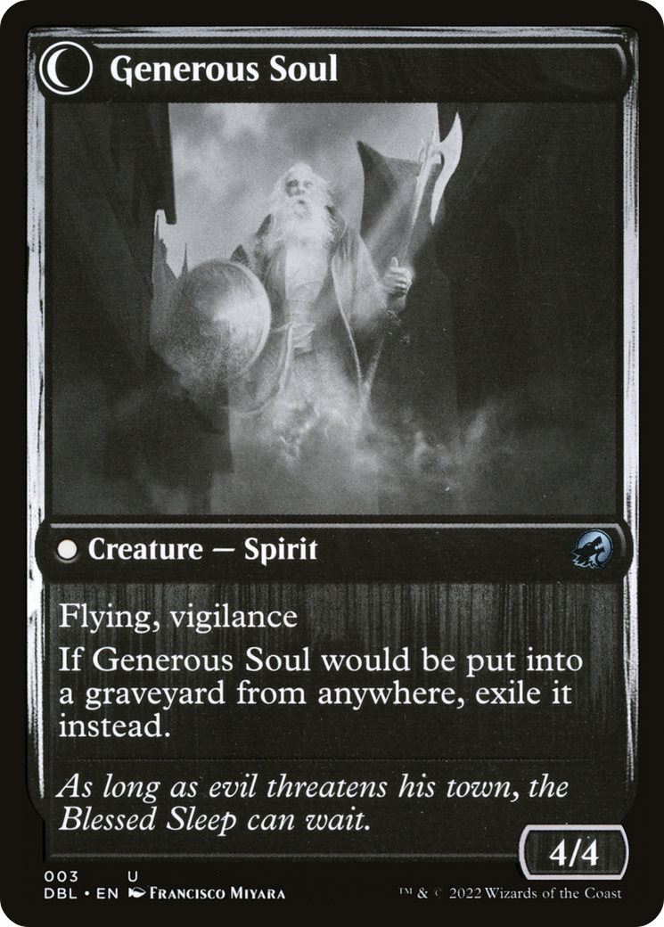 Beloved Beggar (DBL-003) - Innistrad: Double Feature: (Double Faced Transform) Foil