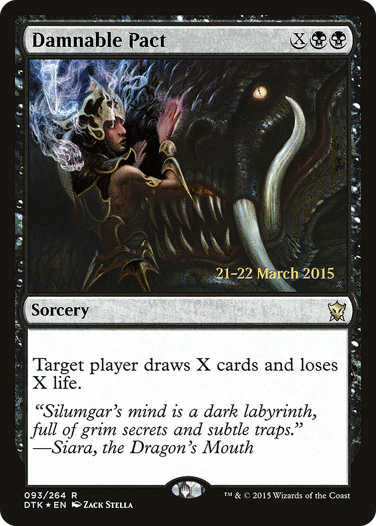 Damnable Pact (PRE-093) - Dragons of Tarkir Promos Foil