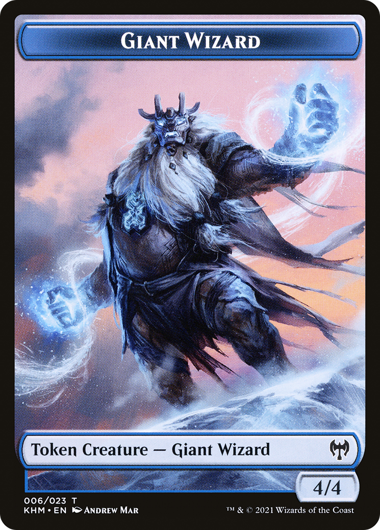 Giant Wizard Token (KHM-006) - Kaldheim Tokens Foil