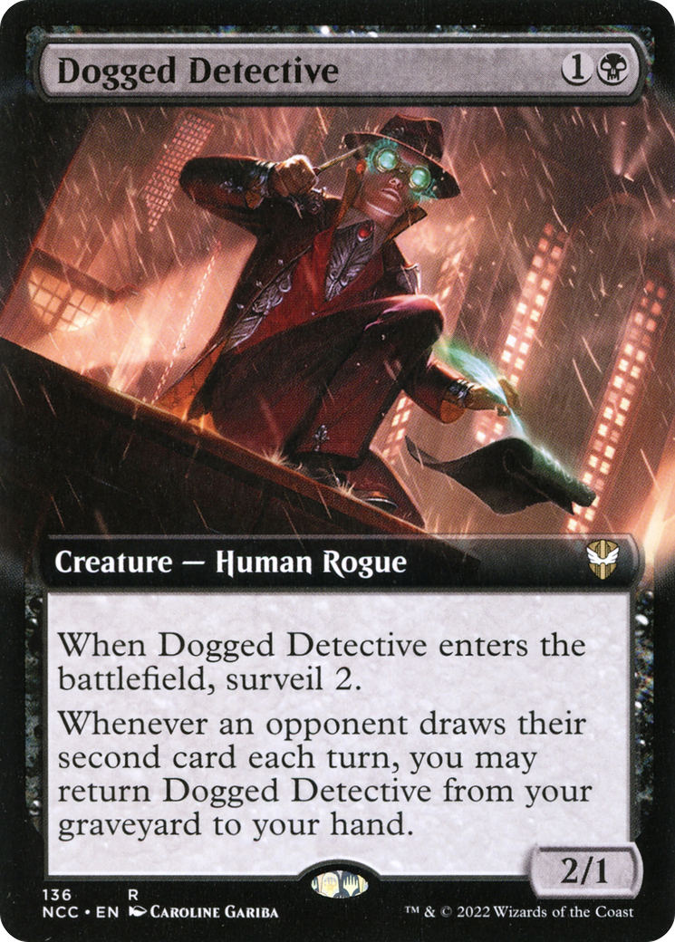 Dogged Detective (Extended Art) (NCC-136) - New Capenna Commander: (Extended Art)