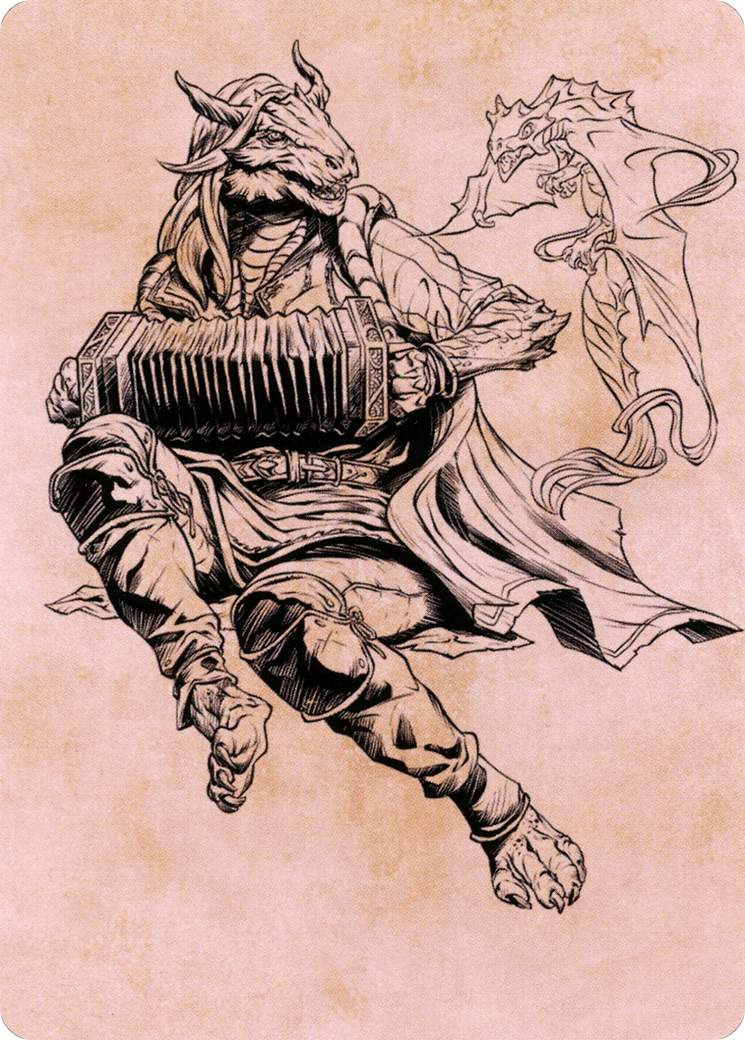 Korlessa, Scale Singer // Korlessa, Scale Singer (ACLB-068) - Battle for Baldur's Gate Art Series (Borderless) Foil