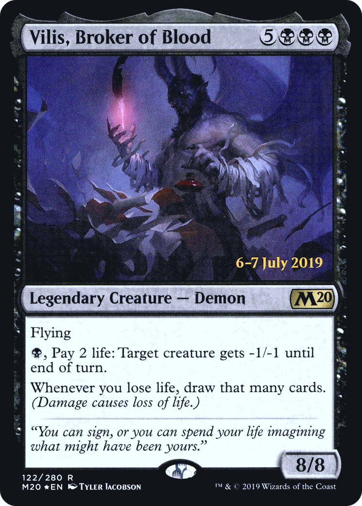 Vilis, Broker of Blood (PRE-122) - Core Set 2020 Promos Foil