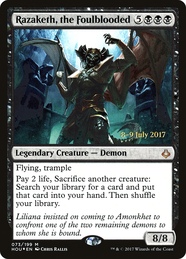 Razaketh, the Foulblooded (PRE-073) - Hour of Devastation Promos Foil