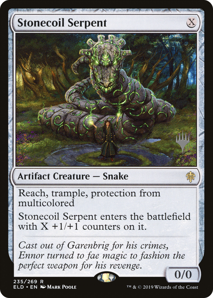 Stonecoil Serpent (PPELD-235) - Throne of Eldraine Promos Foil