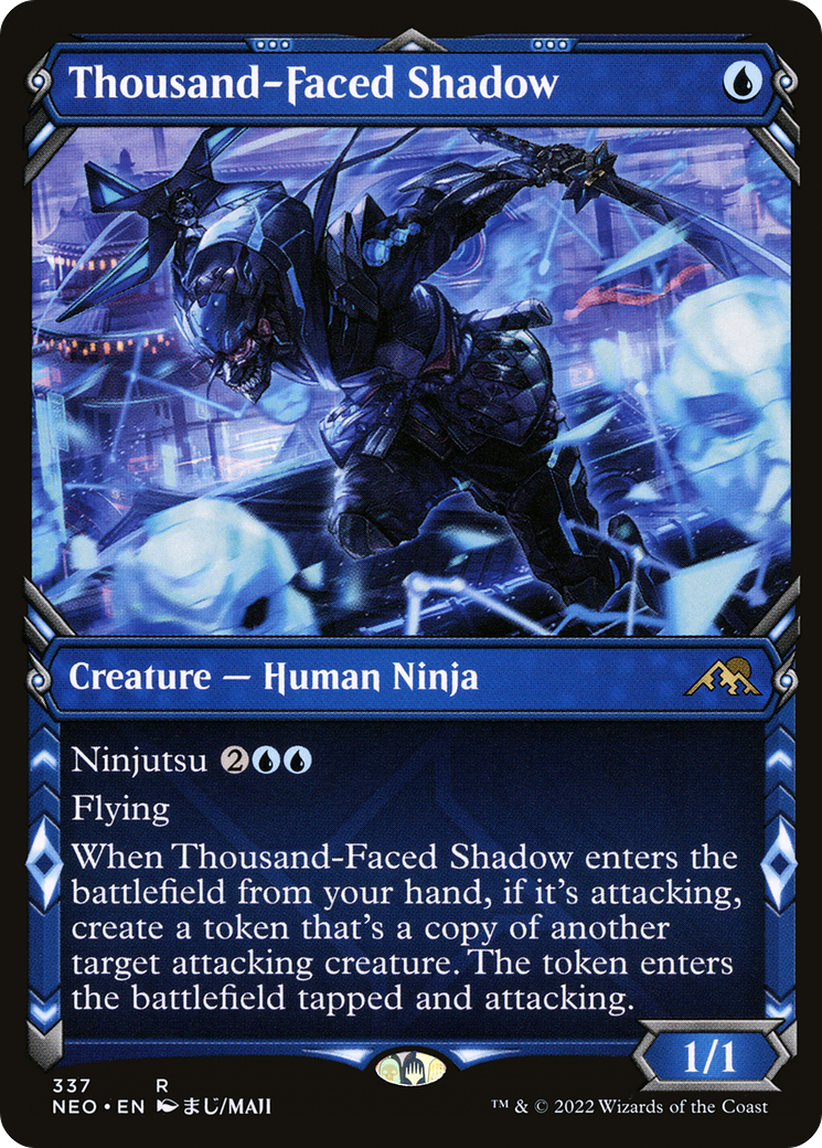 Thousand-Faced Shadow (Showcase) (NEO-337) - Kamigawa: Neon Dynasty: (Showcase)