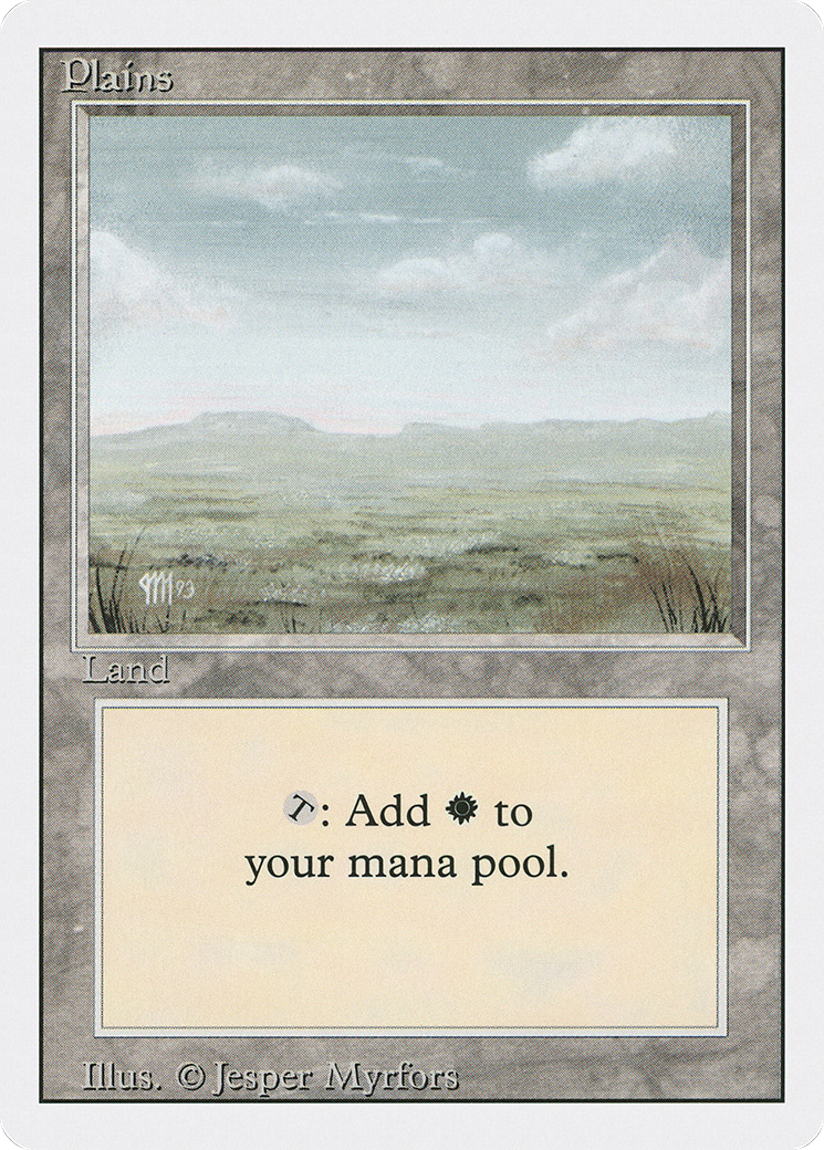 Plains (C) (3ED-295) - Revised Edition