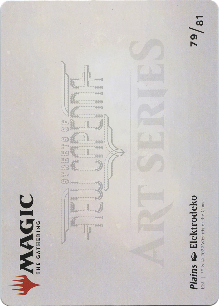 Plains // Plains (ASNC-079) - New Capenna Art Series (Borderless) Foil