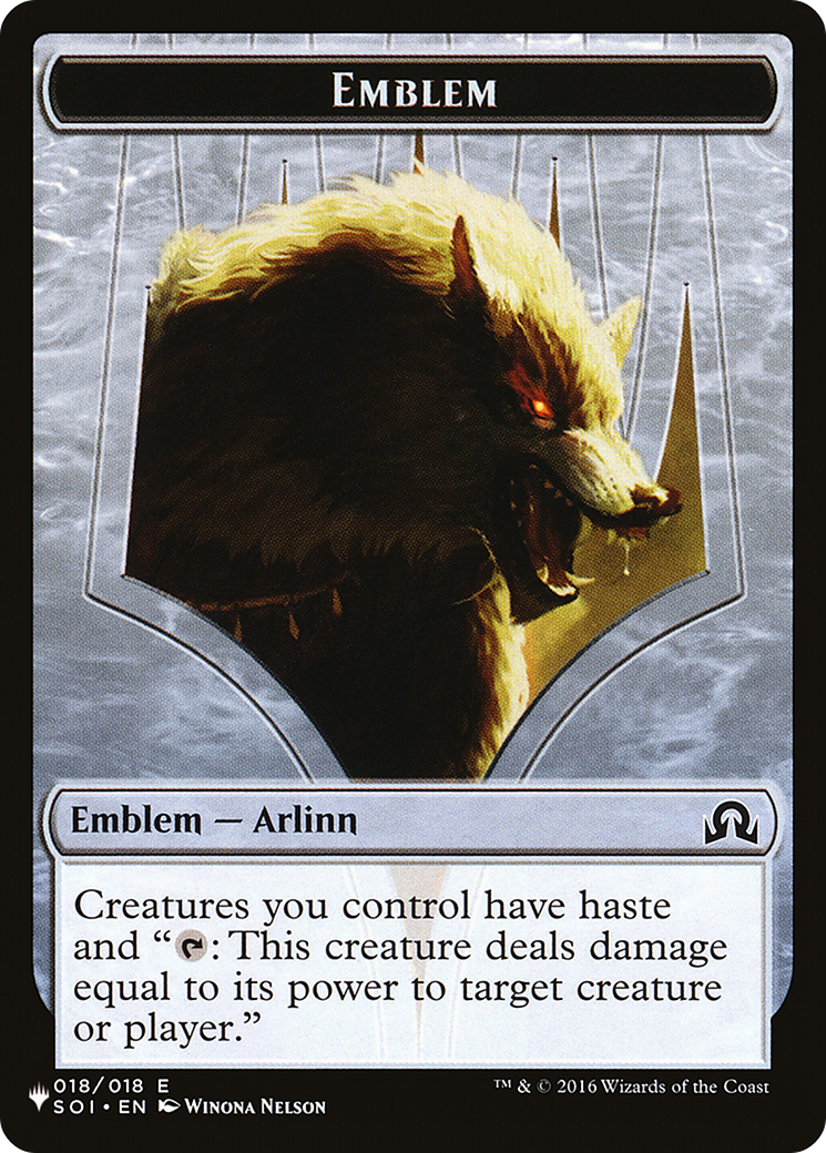 Arlinn, Embraced by the Moon Emblem (PLST-TSOI-18) - The List